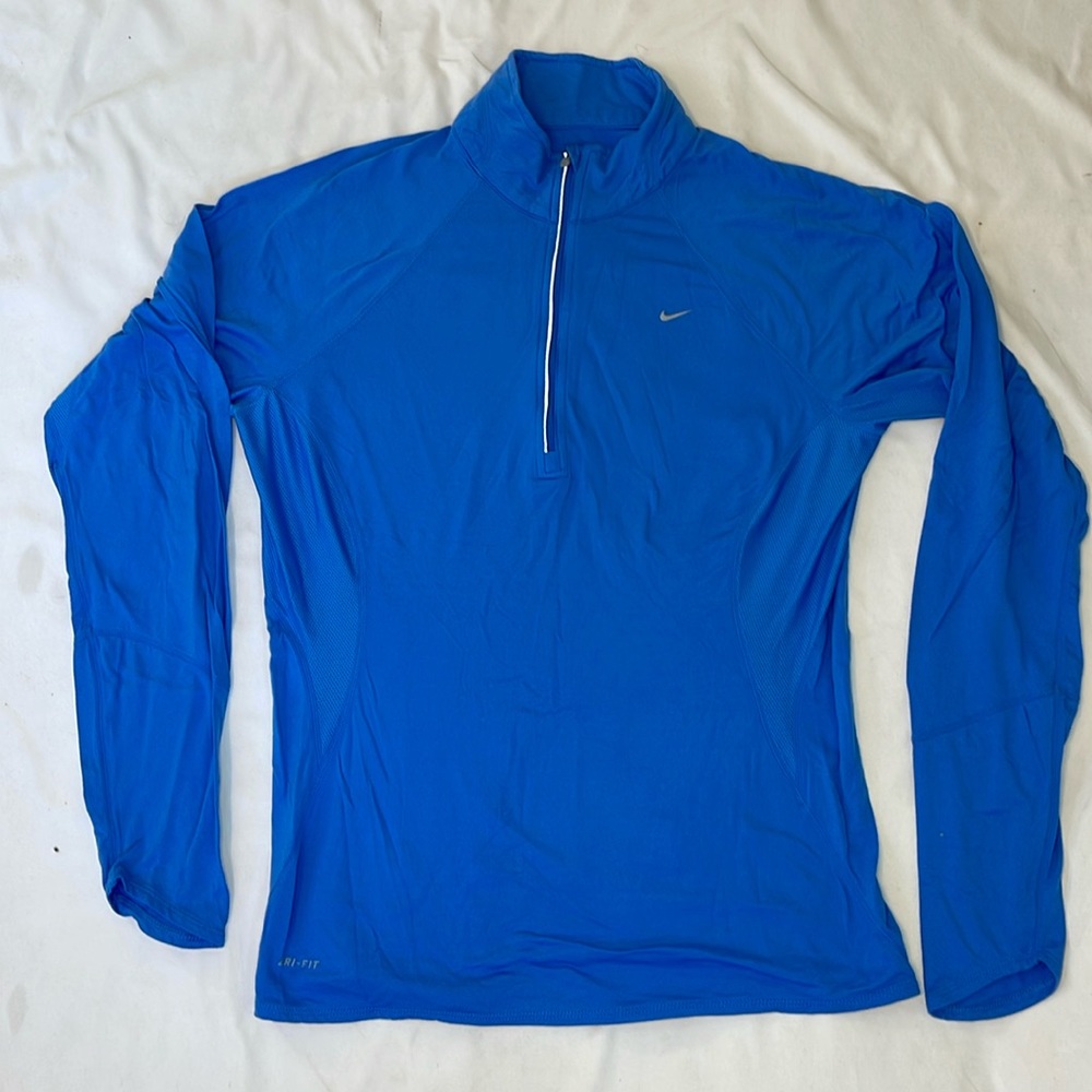 Women’s Nike Dri-Fit 1/4 Zip Ling Sleeve Shirt, L